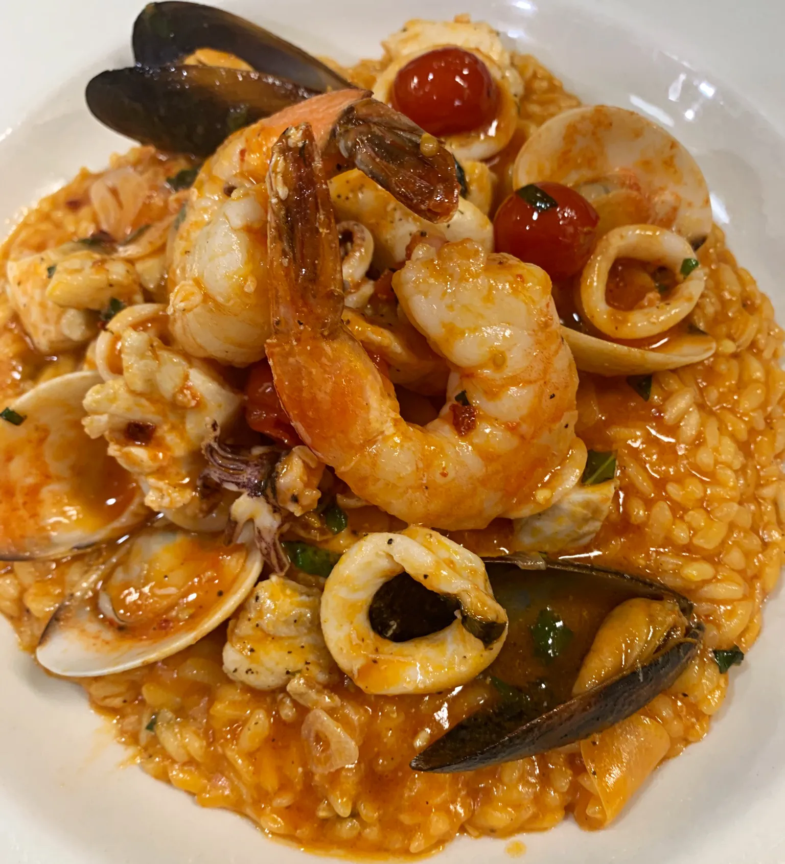 Risotto alla Pescatora at Ciao Italia Orlando